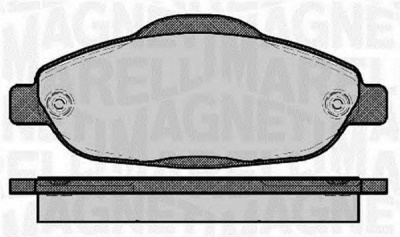 MAGNETI MARELLI 363916060373 -  Комплект тормозных колодок, дисковый тормоз